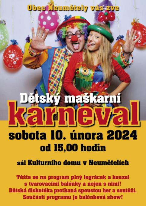 dětský maškarní karneval