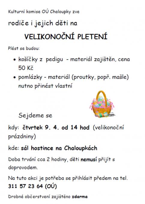 Velikonoční pletení