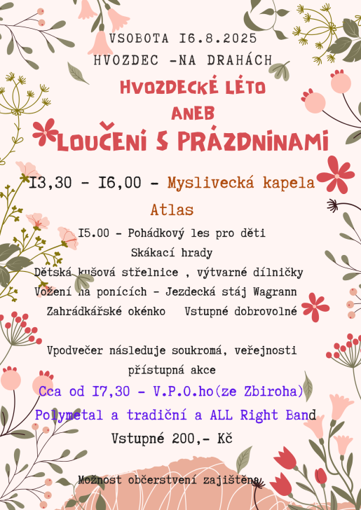 loučení s&nbsp;prázdninami